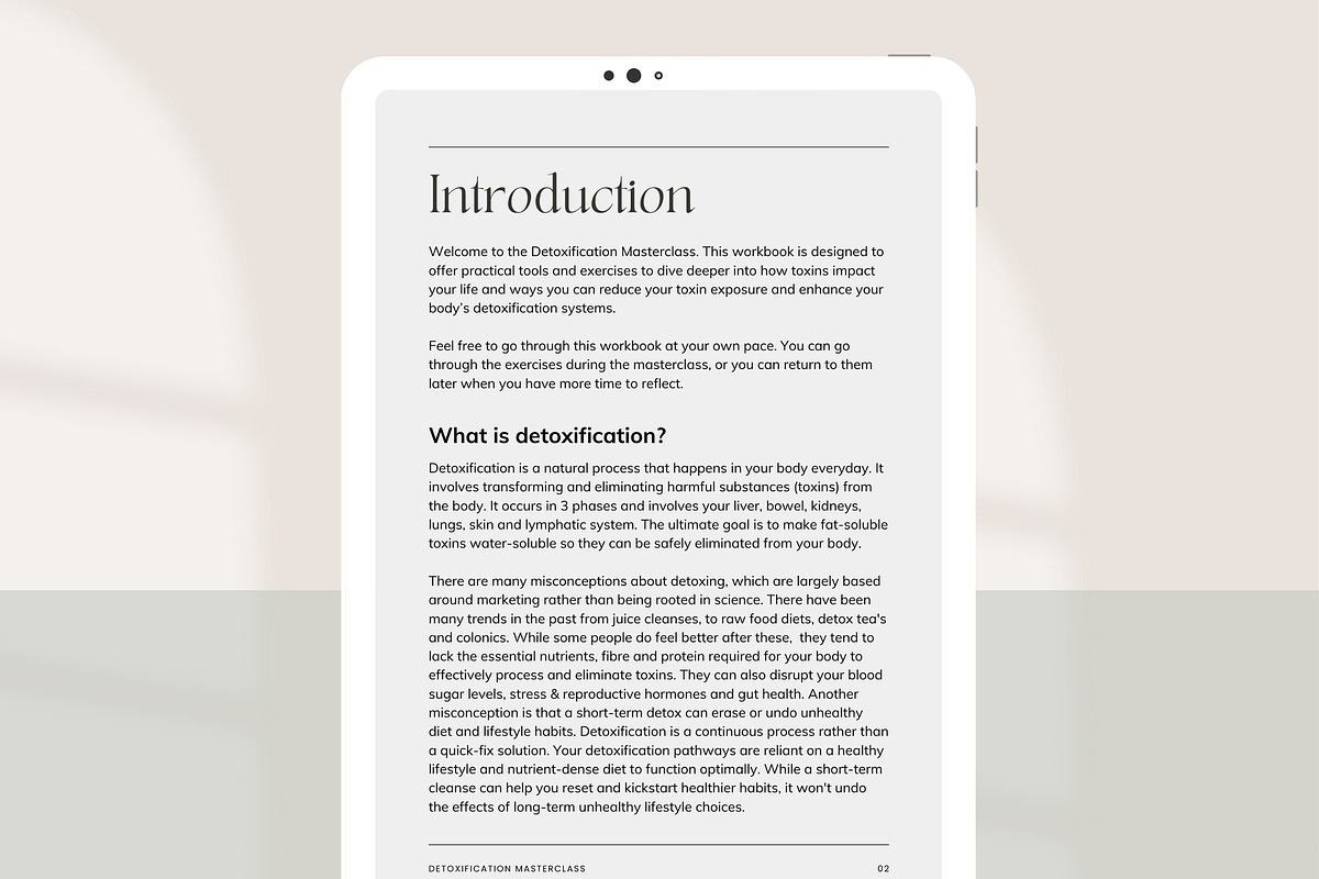 Detox Masterclass Canva - Premade, a Presentation Template by Naturopath Hub (Photo 8 of 9)