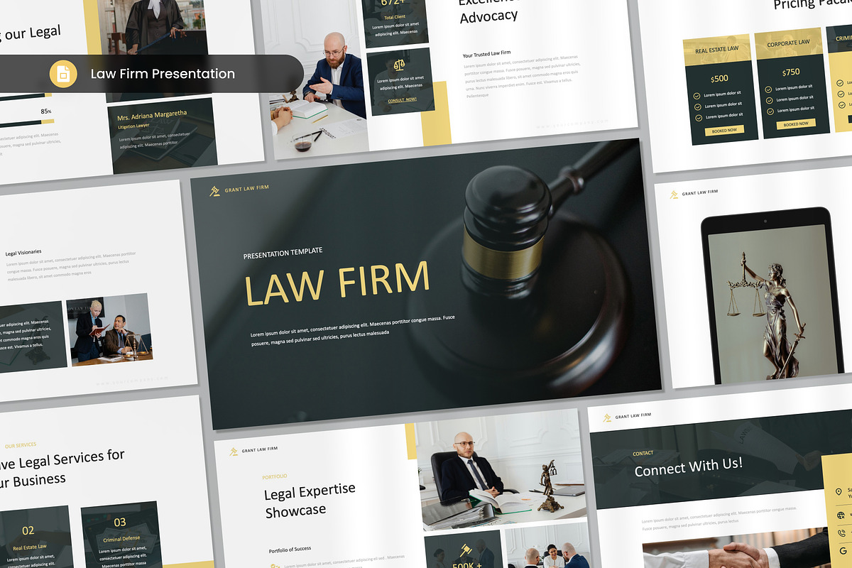 Law Firm Presentation Slides, a Presentation Template by Antstheme (Photo 1 of 2)