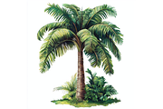 Prompt Tropical Palm Tree Clipart, a Decorative Illustration by Creative design (Thumbnail 4 of 7)
