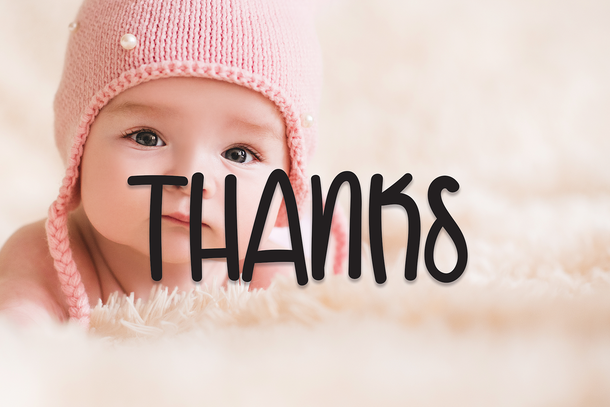 Baby Chubby | Script Font, a Script Font by Scratchones (Photo 4 of 8)