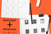 Apple Watch Sketchpad And Wireframe, a Wearable Device Mockup by dmitriythomas (Thumbnail 1 of 4)