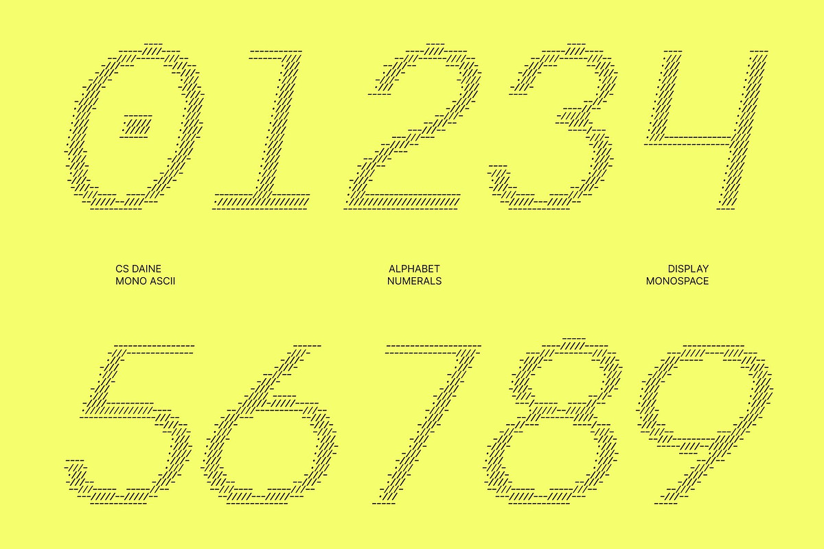 CS Daine Mono Ascii, a Sans Serif Font by Craft Supply Co. (Photo 4 of 8)