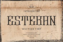 Esteban | Western Font