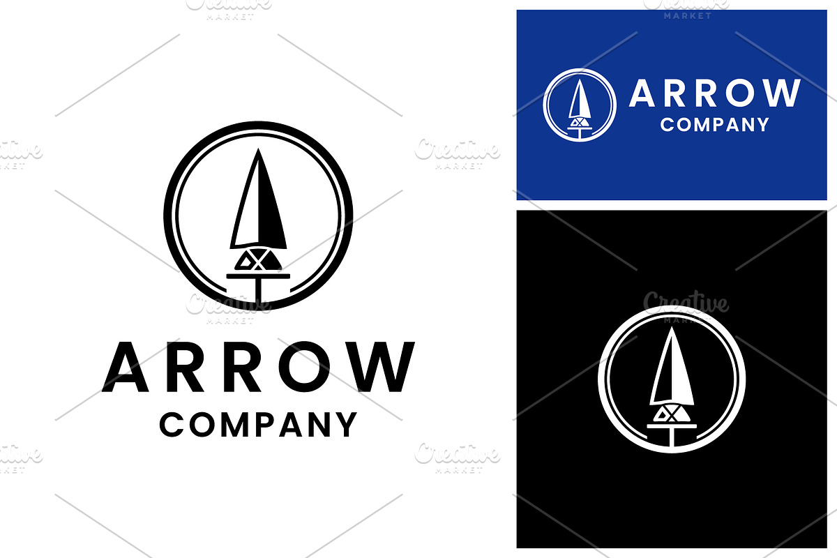 Spear Arrowhead symbol logo design, a Branding & Logo Template by Atlantis X Nurman Arbai (Photo 2 of 2)
