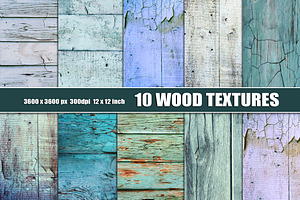 White Blue Painted Wood Texture