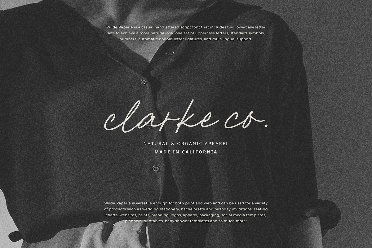 Wilde Paperie | Handwritten Script, a Script Font by Pink Coffie (Photo 5 of 11)