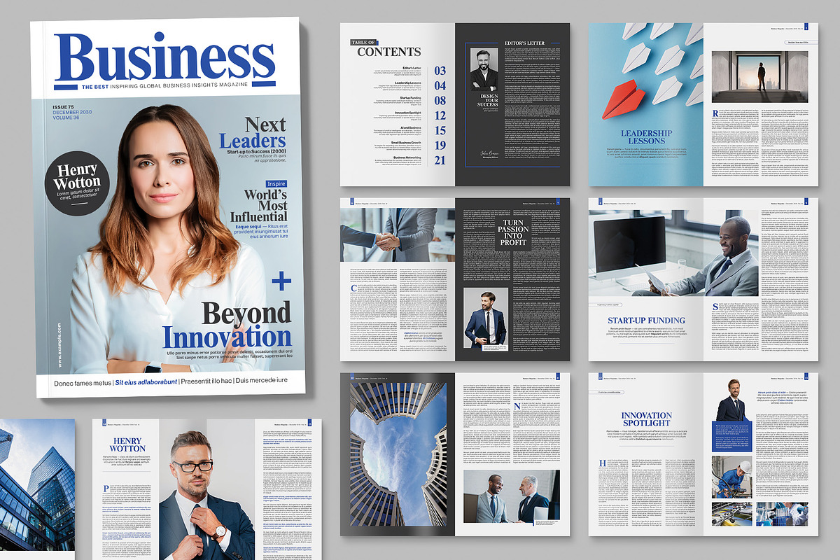 Business Magazine, a Magazine Template by BrandPacks (Photo 1 of 6)