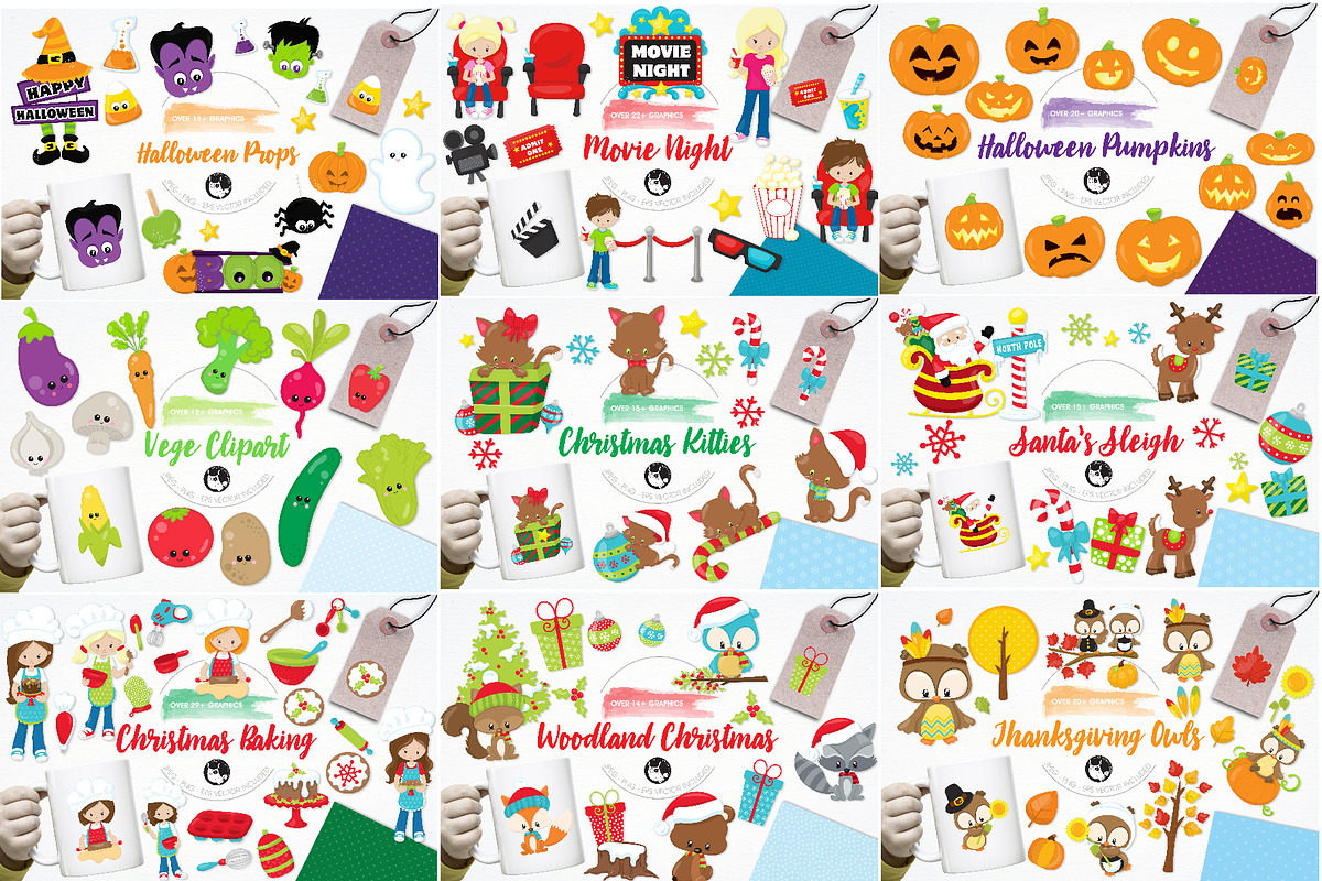 4000 in 1 - GRAPHIC GIANT BUNDLE, an Illustration by PrettyBundles (Photo 7 of 22)