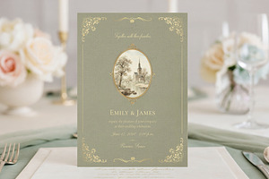 Church Venue Wedding Invitation