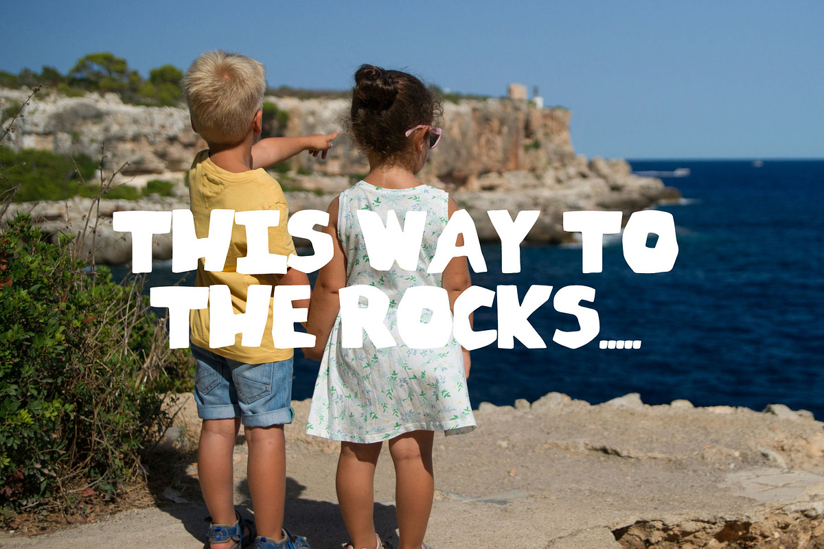 Rocky Rubble v2 Hand drawn font, a Sans Serif Font by Supersimbo © (Photo 7 of 7)