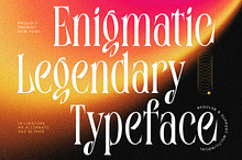 Enigmatic Legendary Modern Serif