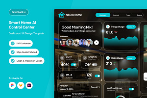 Neura Adaptive AI Smart Living UI, a Landing Page Template by productype1