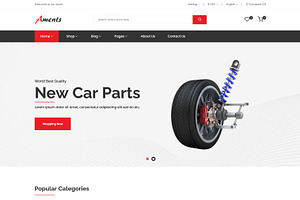 Aments - Car Accessories Shop HTML