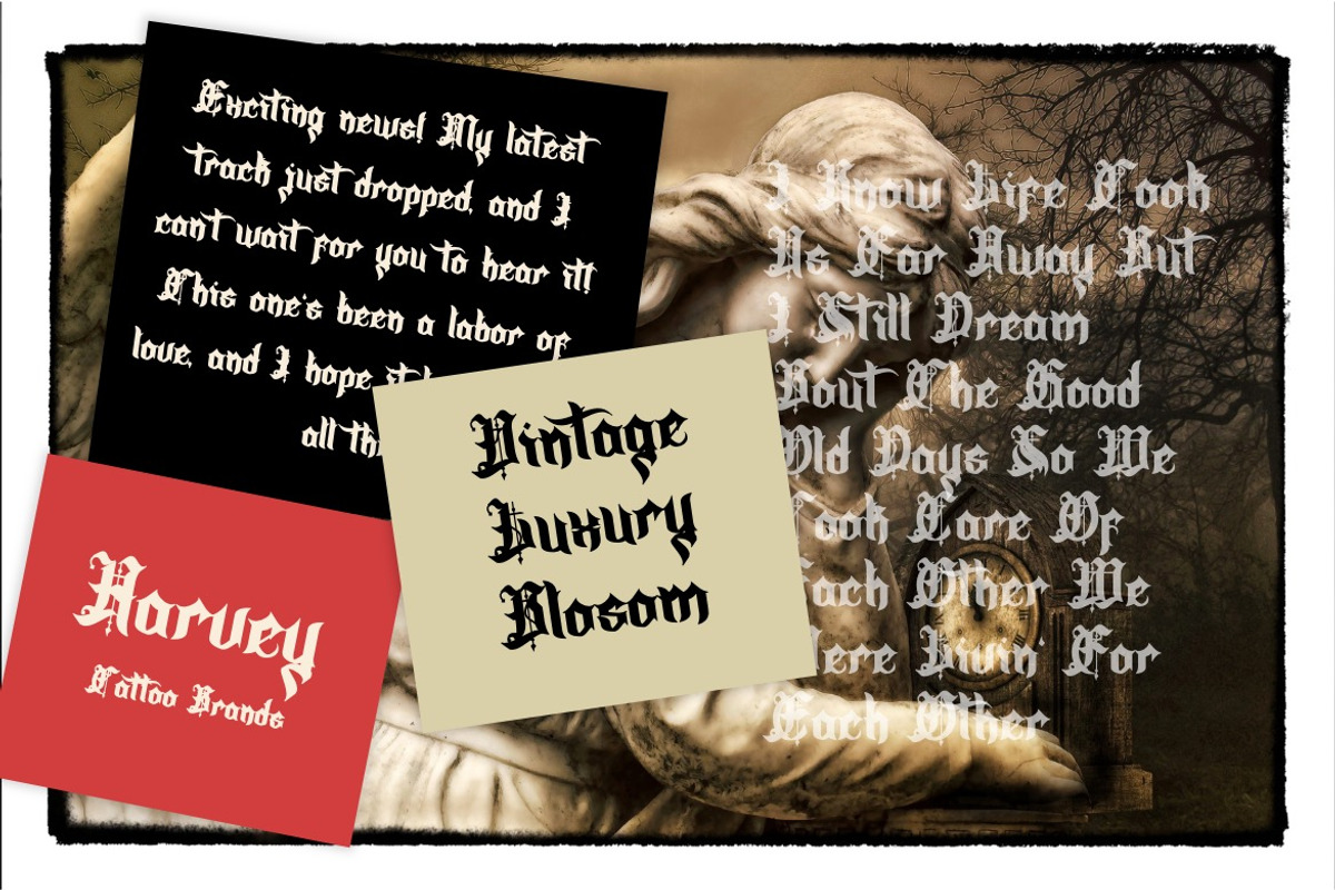 Snavirus - Medieval Blackletter Font, a Blackletter Font by Dhabee (Photo 12 of 16)