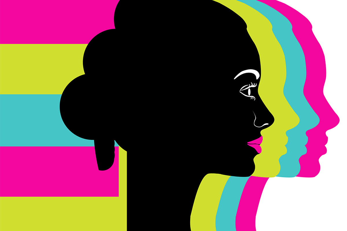 Women's Profile Pop Poster, a Person Illustration by Sharon Schwalbe (Photo 5 of 5)