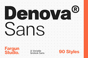 Denova - Variable Grotesk Sans, a Sans Serif Font by Fargun Studio (Thumbnail 1 of 15)