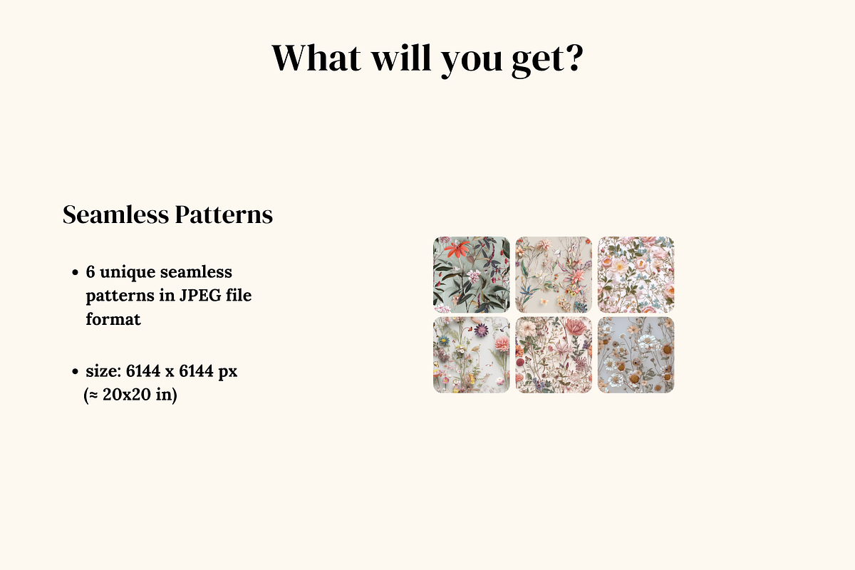 Paper Cut Floral Pattern Set, a Pattern Graphic by Ninterints (Photo 2 of 14)