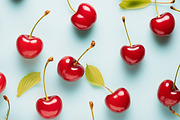 Cherry Patterns. 20 images, a Food Illustration by Handmadefont (Thumbnail 3 of 9)