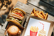 Fast Food Watercolor Clipart Set, a Food Illustration by Sunshine Art (Thumbnail 3 of 9)