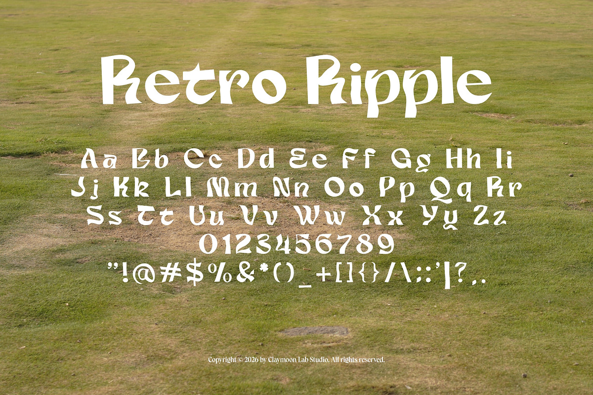 Bramble Bold Playful Chunky Display, a Sans Serif Font by Claymoon Lab (Photo 3 of 8)