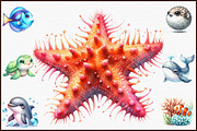 Watercolor Under The Sea Baby Shower, an Illustration by Sublimation Artist (Thumbnail 3 of 6)