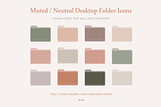 Muted / Neutral Desktop Folder Icons, an Icon by Creativity Bucketlist (Thumbnail 1 of 3)