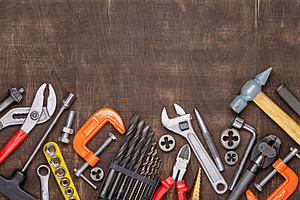 Background of household tools containing tool, diy, and equipment