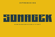 Sonagek - Font, a Serif Font by artchiles_design (Thumbnail 1 of 5)