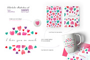 Set Watercolor hearts, an Object Graphic by Anastasia Timosch (Thumbnail 5 of 8)