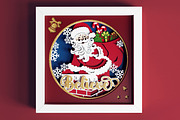 Santa Believe SVG 3d Shadow box, Chr, a Seasonal Illustration by CutLeafSvg (Thumbnail 2 of 6)