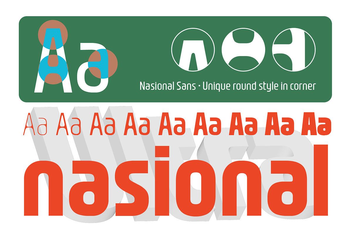 Nasional Sans, a Font by Jetsmax® Studio (Photo 3 of 10)