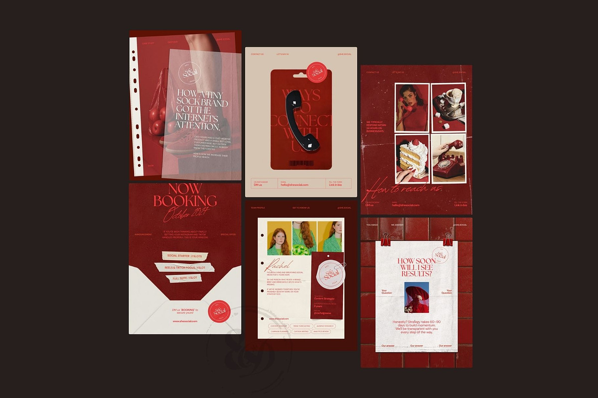 Red Editorial Instagram Template, a Social Media Template by And Done Studio (Photo 5 of 8)