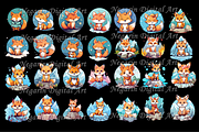 Watercolor Cute Fox Clipart, an Object Graphic by Negarin Digital Art (Thumbnail 4 of 11)