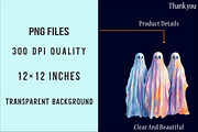 Halloween Ghost Iridescent Bundle, an Illustration by SinaCreation (Thumbnail 6 of 7)