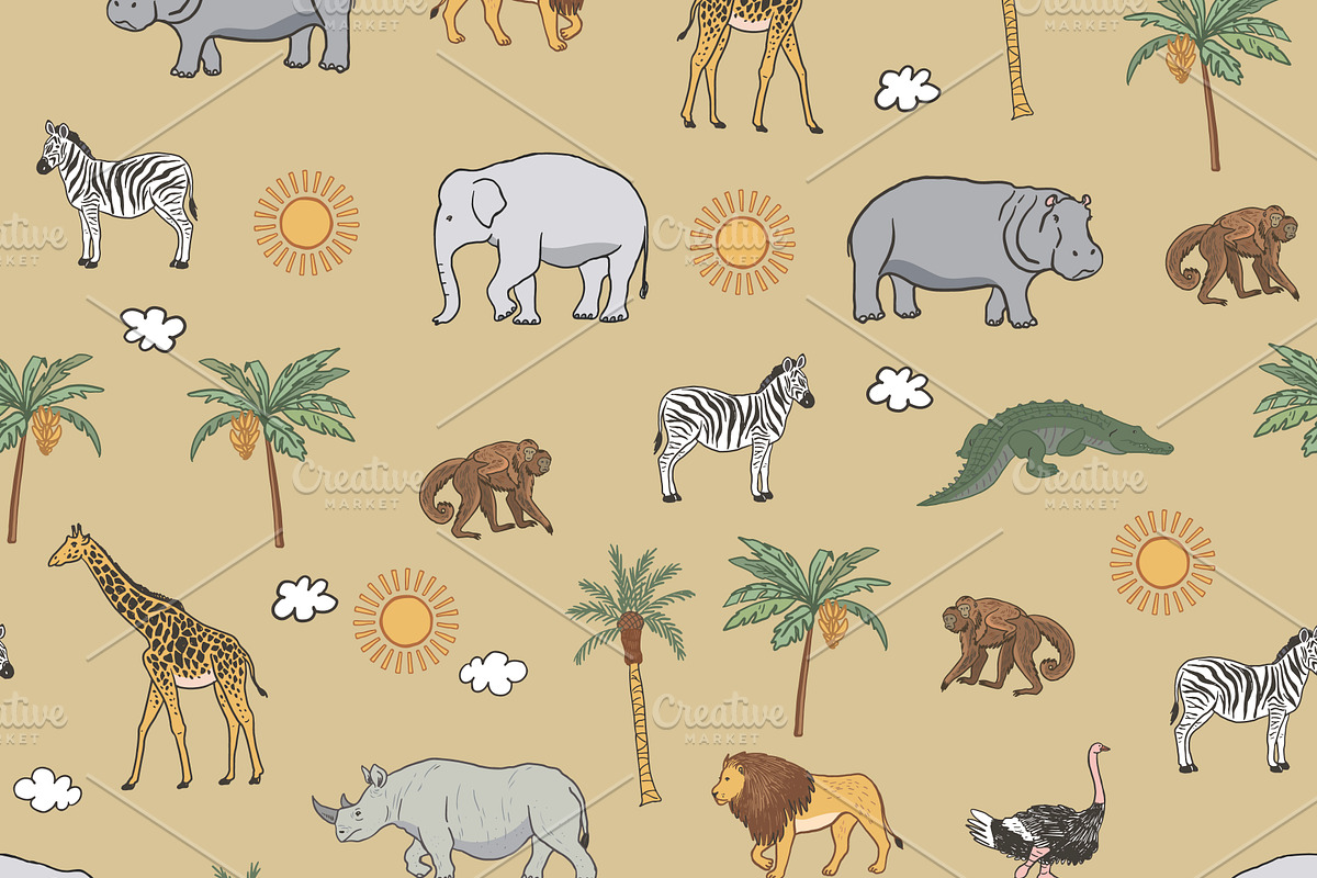 Animals World Map, an Animal Illustration by GooseFrol (Photo 18 of 28)