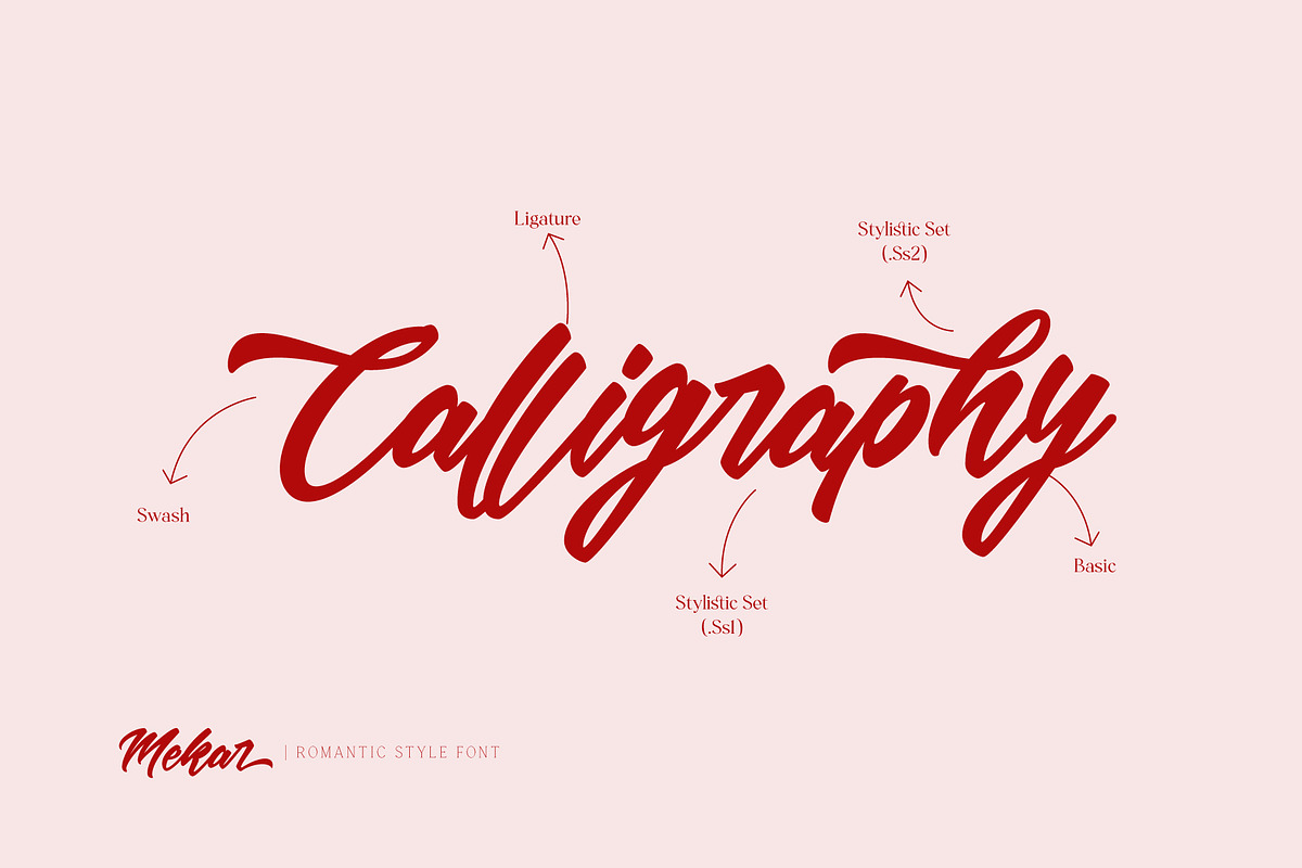 Mekar - Logotype, a Script Font by ShowUp! Studio (Photo 2 of 13)
