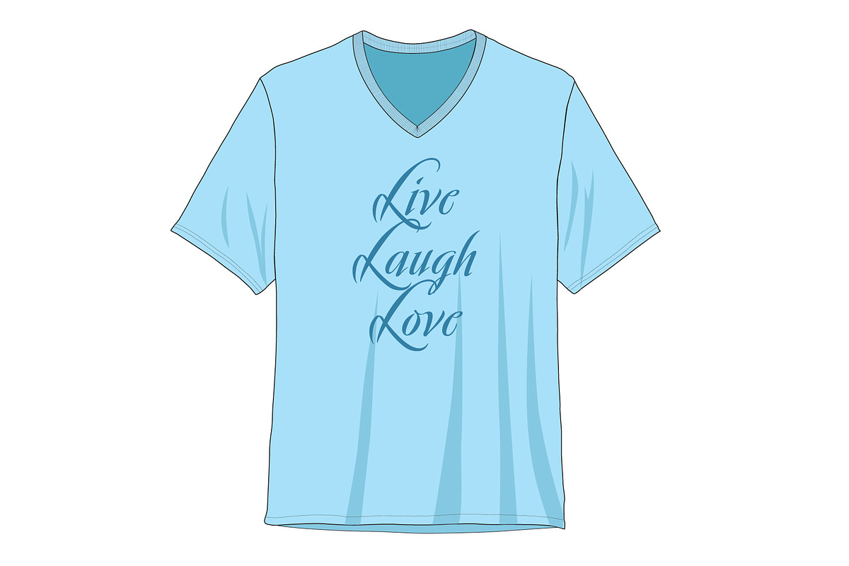 T-Shirt/V-Neck Shirts - Template, a Shirt Mockup by Mark Anthony Media (Photo 3 of 4)