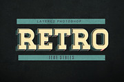 Retro Text Style V2, a Layer Style Add-On by mixmedia87 (Thumbnail 4 of 5)