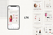 Valentine's Day LTK Canva Template, a Social Media Template by Deb Creative Studio (Thumbnail 3 of 10)