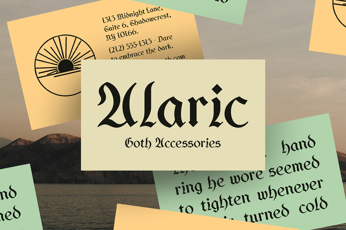 CS Quicker – Blackletter Font, a Blackletter Font by Craft Supply Co. (Photo 5 of 8)