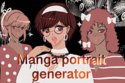 manga portrait and avatar creator, an Illustration by Meisanmui (Thumbnail 1 of 5)