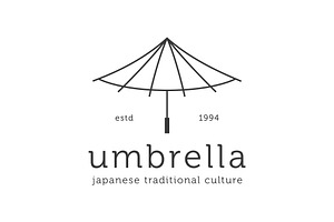 japanese korean china umbrella logo, a Branding & Logo Template by Pyruos ID