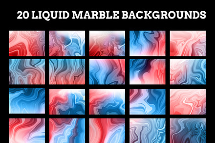 20 Liquid Marble Backgrounds