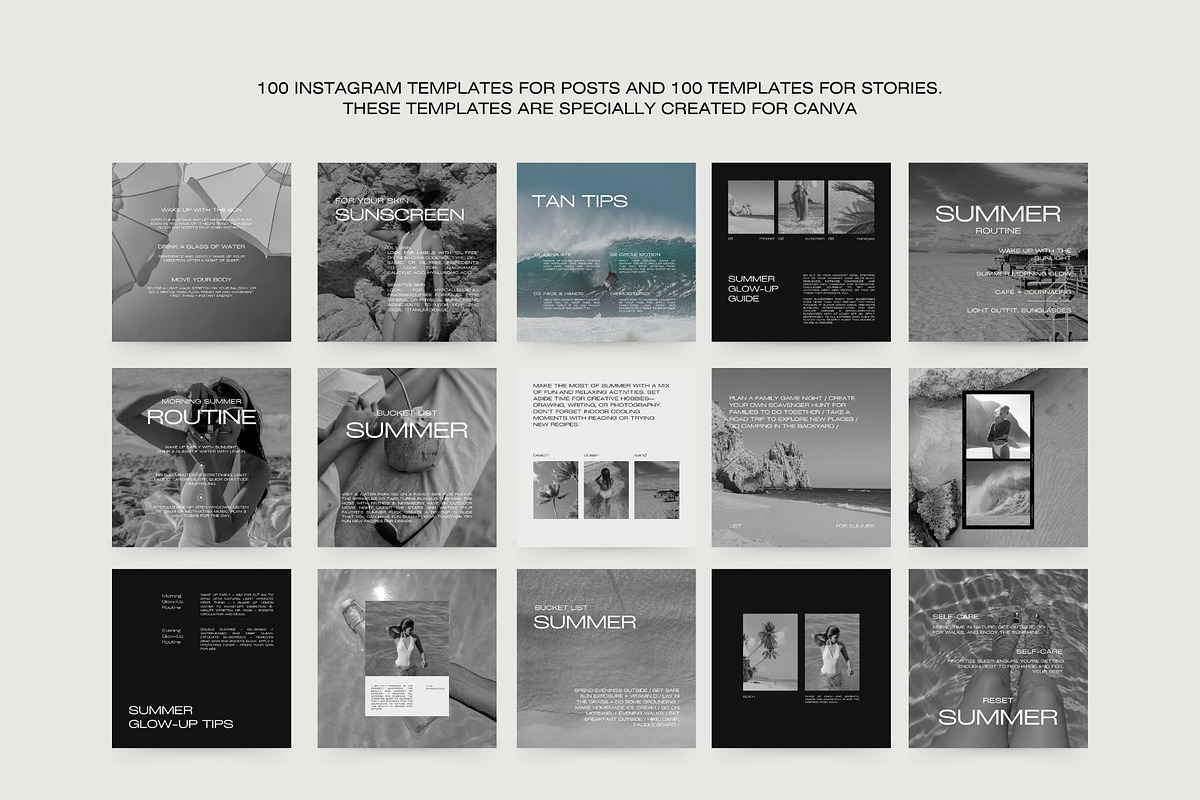 1500 Aesthetic Instagram Templates, a Social Media Template by Instprofi | Studio Estimo (Photo 15 of 60)