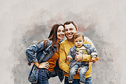 Costume Family Watercolor Art, an Action Add-On by MRI STUDIO (Thumbnail 24 of 27)