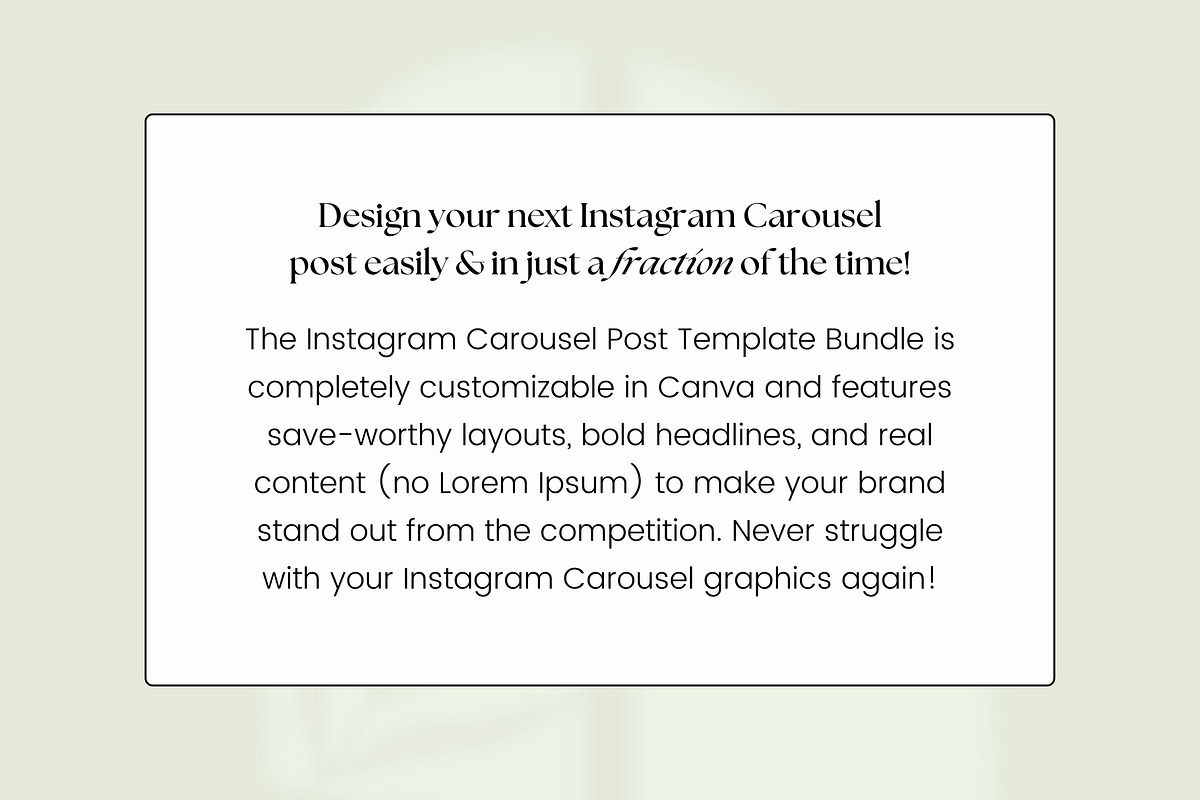 Instagram Carousel Templates Canva, a Social Media Template by Fallon Gerst (Photo 15 of 19)