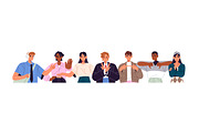 People communicate with gestures set, a Person Illustration by PaperTrident (Thumbnail 3 of 11)