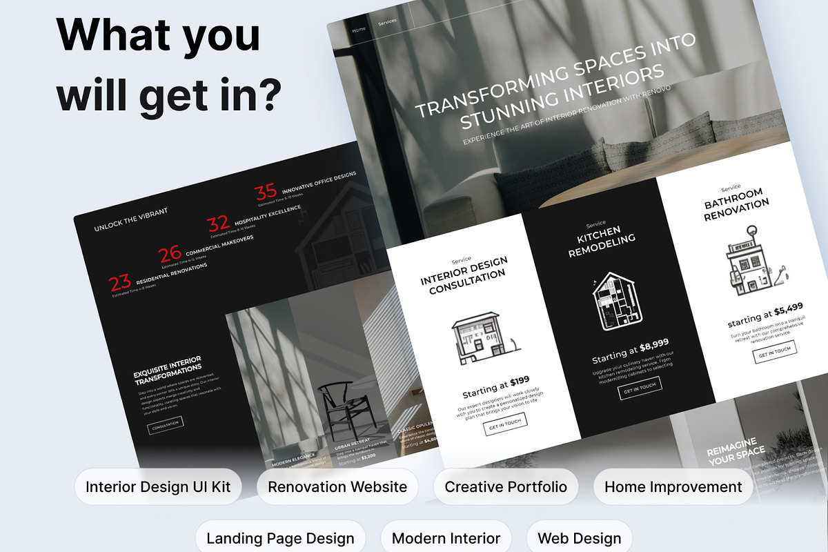 Interior Design UI Kit
