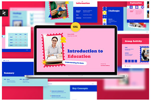 Pink Education Google Slide, a Presentation Template by Neermana
