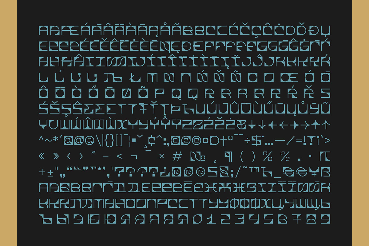 KREIS — Display modular font, a Sans Serif Font by Korolevtseva Type (Photo 5 of 5)